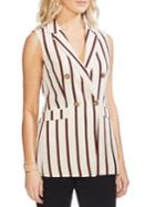 Vince Camuto Oasis Bloom Stripe Double-breasted Vest