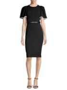 Calvin Klein Puff Sleeve Sheath Dress