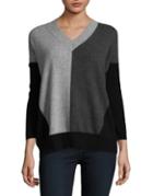 Ply Cashmere Colorblocked Cashmere Sweater