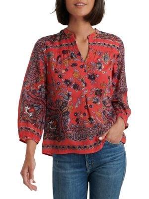Lucky Brand Boho Peasant Top