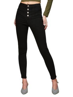 Miss Selfridge Lizze Corset Waist Skinny Jeans