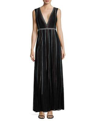 Bcbgmaxazria Lace V-neck Gown
