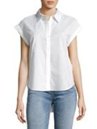Jones New York Eyelet Hi-lo Button-down Shirt