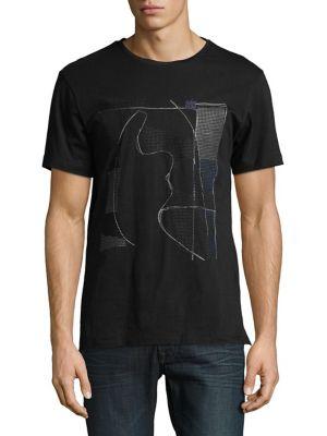 Karl Lagerfeld Abstract-print Cotton Tee