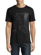 Karl Lagerfeld Abstract-print Cotton Tee