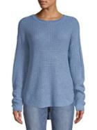 Jones New York High-low Waffle-knit Sweater