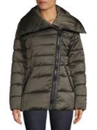 Tahari Asymmetric Quilted Jacket