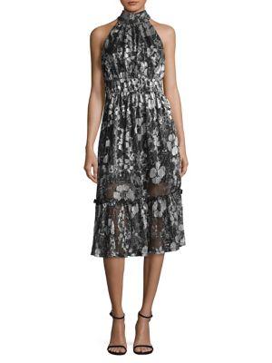 Michael Michael Kors Petite Floral Midi Dress