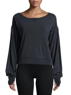 Blanc Noir Amour Cropped Sweatshirt