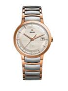 Rado Centrix Rose Goldtone Stainless & Rose Goldtone Pvd Watch