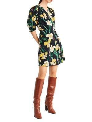 Mango Floral Wrap Dress