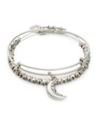 Alex And Ani Set Of Two Crescent Moon Bracelets