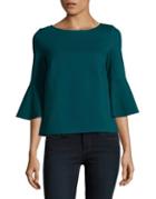 Lord & Taylor Petite Knit Bell-sleeve Top