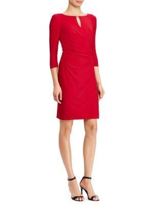 Lauren Ralph Lauren Kelby Ruched Sheath Dress