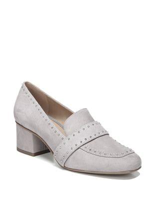 Franco Sarto Lance Suede Studded Loafers