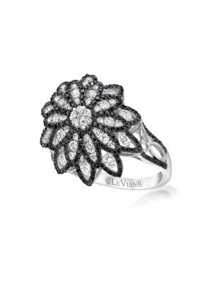 Le Vian 14k Vanilla Gold? & 1.37 Tcw Black & Vanilla Diamond? Red Carpet Ring