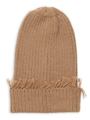 Lamini Nolita Fringe Wool Beanie