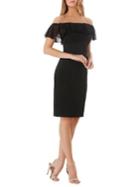 Carmen Marc Valvo Infusion Off-the-shoulder Cocktail Sheath Dress