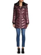 French Connection Faux Fur-trimmed Quilted Jacket