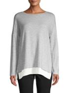 Imnyc Isaac Mizrahi Drop-shoulder Tiered-hem Top