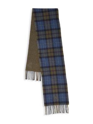 Polo Ralph Lauren Reversible Plaid Wool-blend Scarf