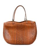 Cole Haan Genevieve Open Weave Leather Tote