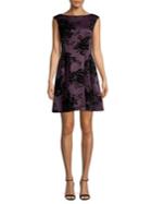Vince Camuto Floral Jacquard Mini A-line Dress