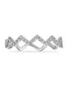 Marco Moore 14k White Gold & Diamond Stackable Zig-zag Ring