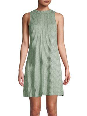 Roudelain Ribbed A-line Dress