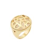 Laundry By Shelli Segal Pacific Highway Goldtone Leaf Cutout Ring