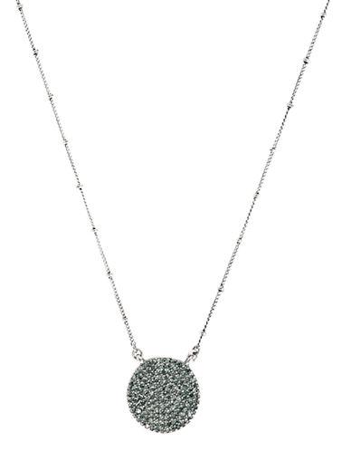 Lucky Brand Silver Rock Crystal Pendant Necklace