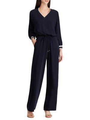 Lauren Ralph Lauren Twill Dolman-sleeve Jumpsuit