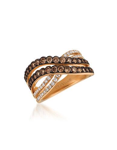 Levian 0.94tcw Diamonds And 14k Rose Gold Chocolatier Ring