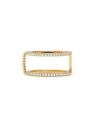 Michael Kors Crystal And Sterling Silver Ring Jacket