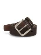 Cole Haan Leather & Suede Buckled Belt