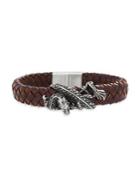 Lord & Taylor Stainless Steel Dragon Braided Bracelet