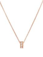 Roberto Coin Symphony Braided Diamond & 18k Rose Gold Pendant Necklace