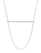 Lord & Taylor Cubic Zirconia Bar Necklace