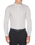 Perry Ellis Long-sleeve Tattersall Cotton Dress Shirt