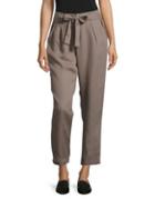 Design Lab Lord & Taylor Tie-waist Tapered Pants