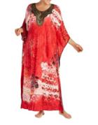 Ellen Tracy Embroidered Caftan