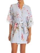 In Bloom Zinnia Floral Satin Wrap