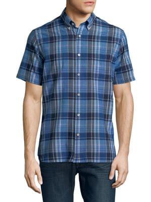 Brooks Brothers Red Fleece Madras Short-sleeve Cotton Shirt