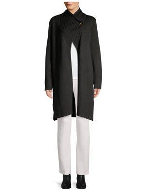 Donna Karan Grommet Open-front Cardigan