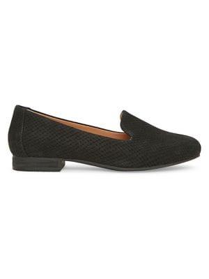 Me Too Yale Snake-embossed Leather Loafers