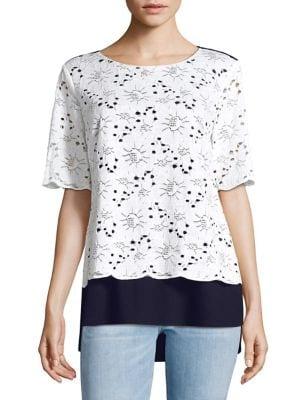 Jones New York Lace-front Top