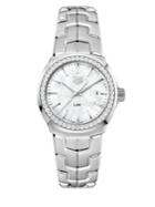 Tag Heuer Link Diamonds, Mother-of-pearl & Stainless Steel Bracelet Watch
