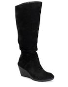 Sofft Calida Slouchy Suede Knee-high Wedge Boots