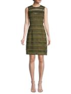 Elie Tahari Renee Crochet Sheath Dress