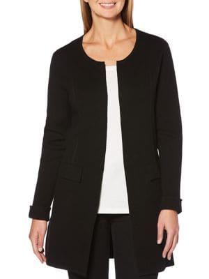 Rafaella Petite Open-front Duster Cardigan
